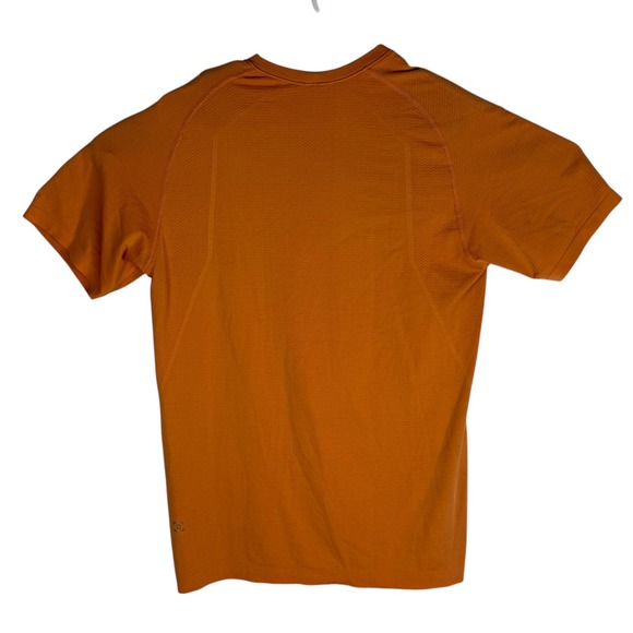 Orange Sphere Graphic Athletic T Shirt Men's Size Small Short Sleeve Performance - Picture 4 of 6